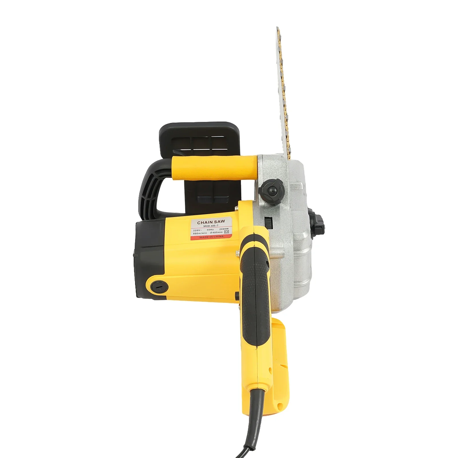 16 Inch 2000W Electric Chainsaw, 800 rpm, Automatic Fuel Injection, Adjustable Chain for Branches, Shrubs, Wood, Gardens