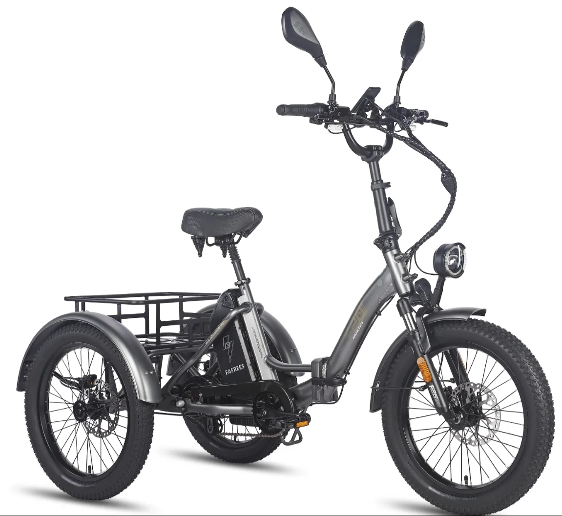 FAFREES F20 Mate Electric Tricycle 500W Brushless Motor 48V/23.45Ah Battery 20*3.0-inch Fat Tires 25km/h Max Speed 110km Max