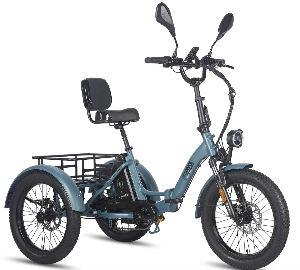 FAFREES F20 Mate Electric Tricycle 500W Brushless Motor 48V/23.45Ah Battery 20*3.0-inch Fat Tires 25km/h Max Speed 110km Max