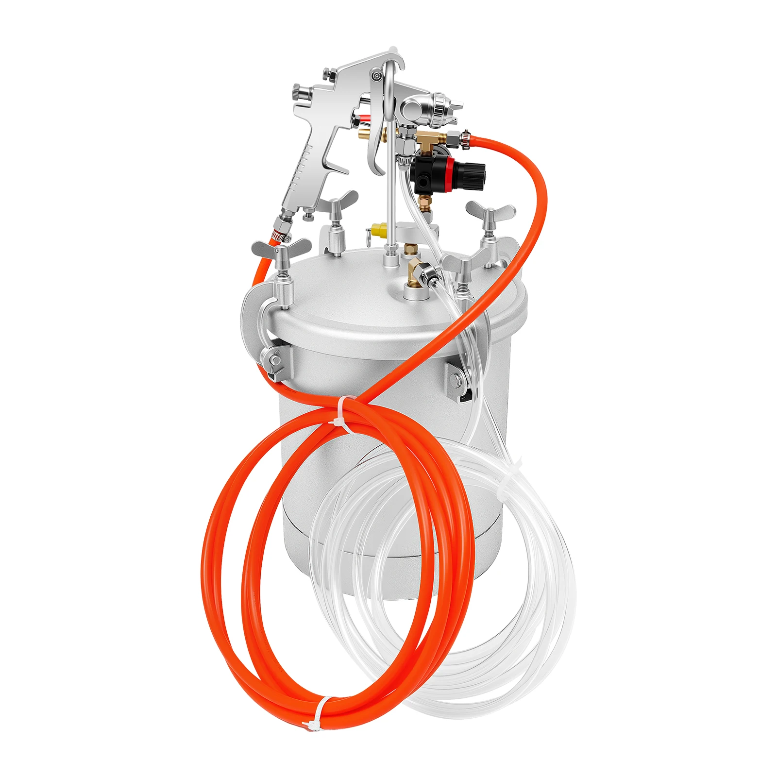 10L Air Paint Sprayer Tank Professional HVLP Spray Gun System 50-80 PSI 3mm Nozzle for Wall Painting DIY Projects
