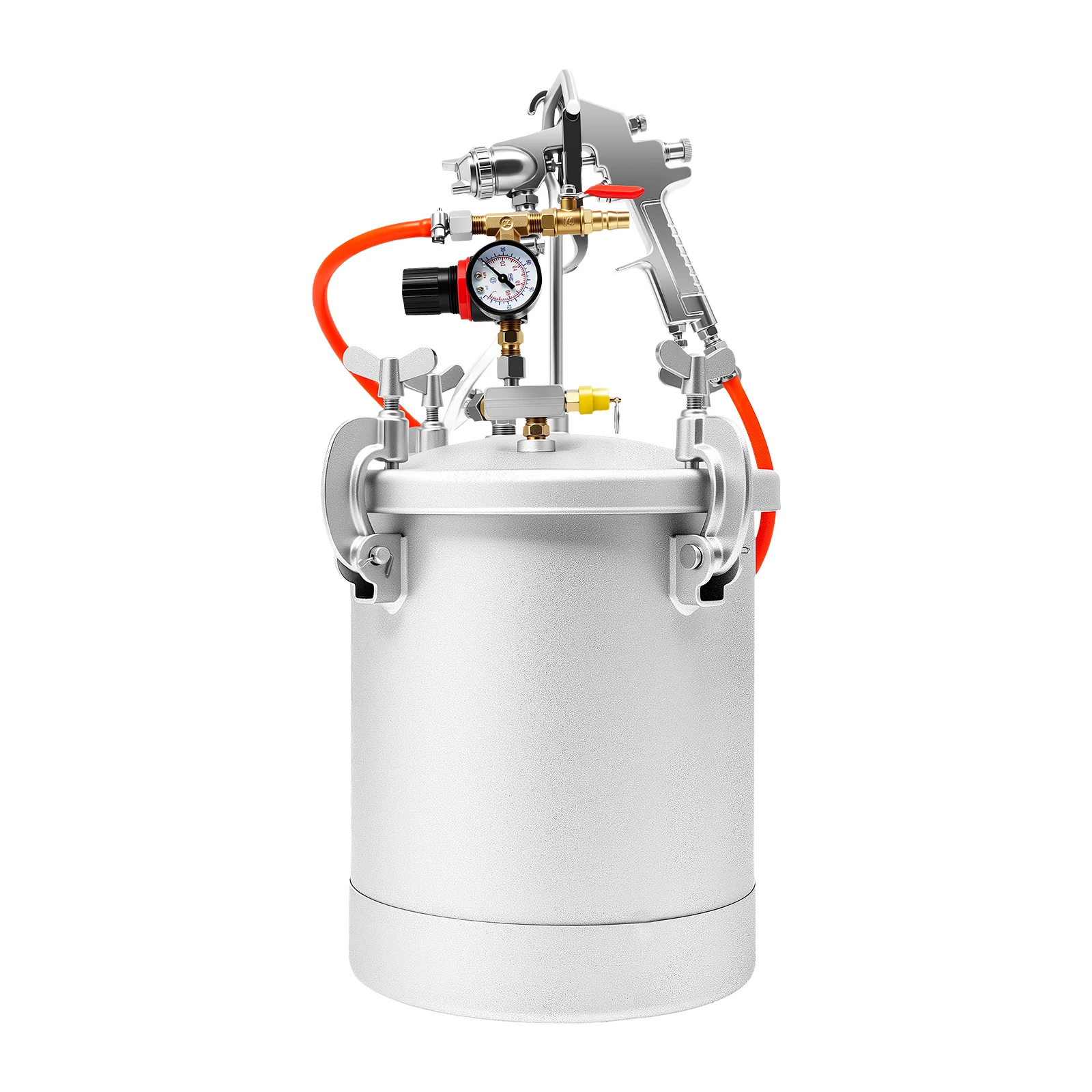 10L Air Paint Sprayer Tank Professional HVLP Spray Gun System 50-80 PSI 3mm Nozzle for Wall Painting DIY Projects