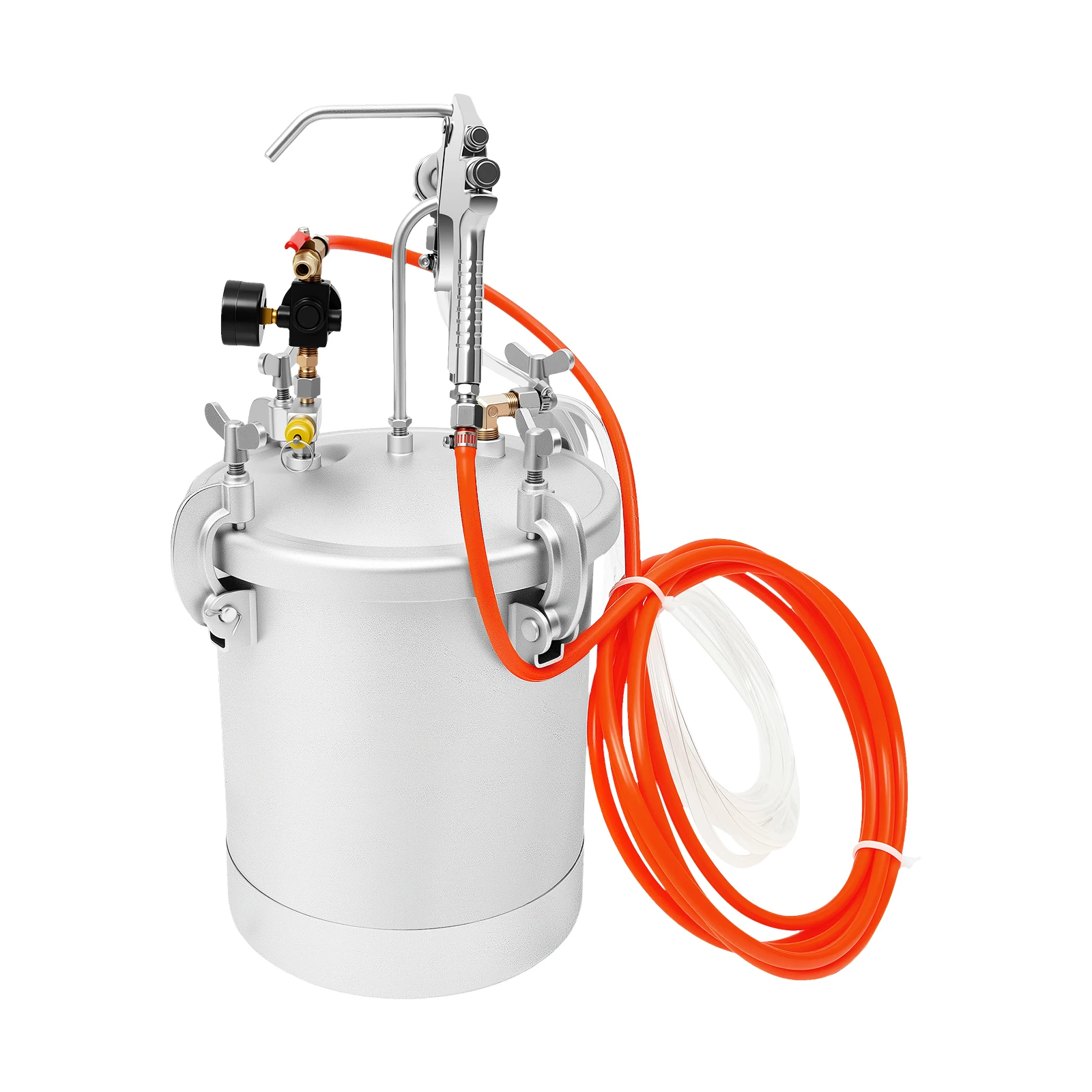 10L Air Paint Sprayer Tank Professional HVLP Spray Gun System 50-80 PSI 3mm Nozzle for Wall Painting DIY Projects