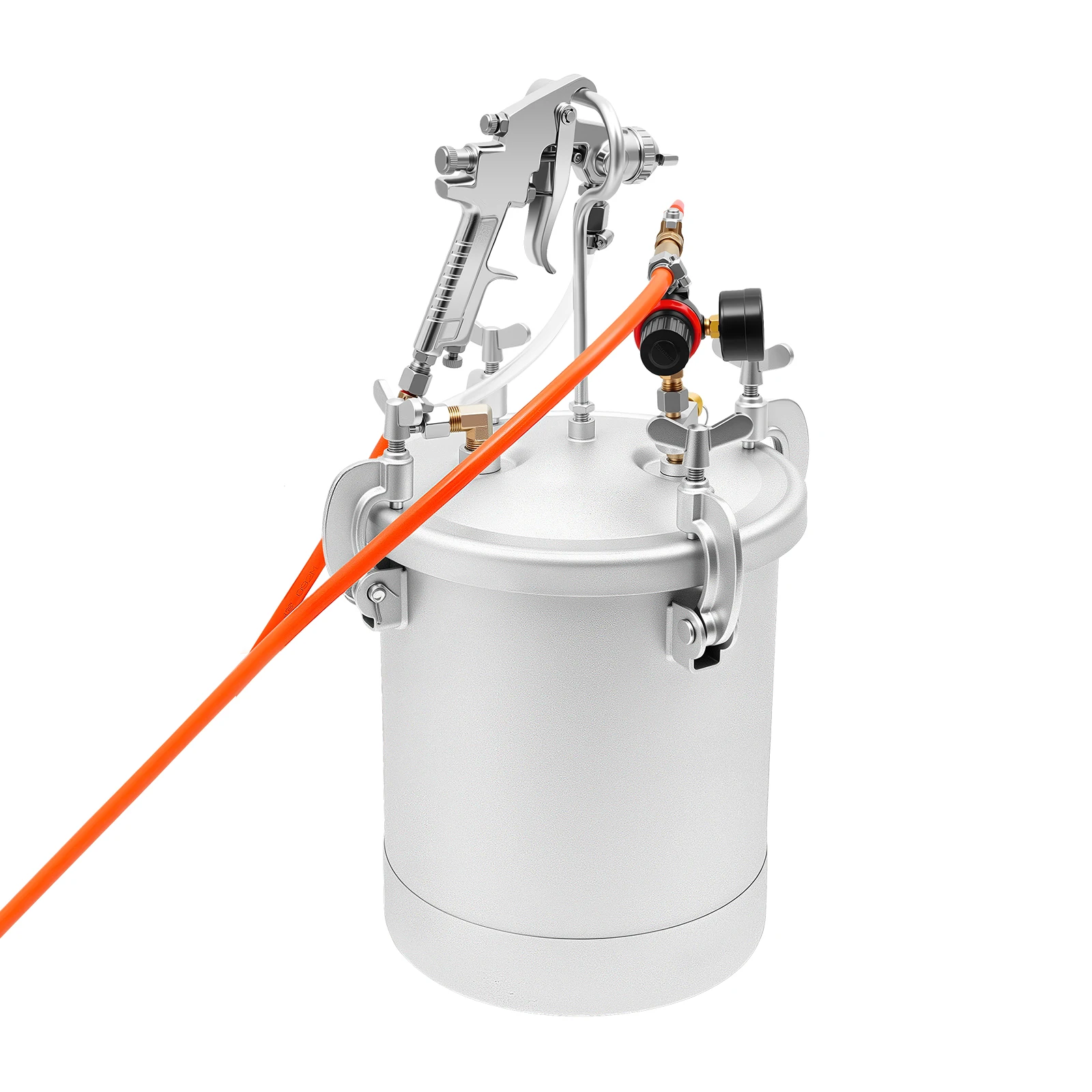 10L Air Paint Sprayer Tank Professional HVLP Spray Gun System 50-80 PSI 3mm Nozzle for Wall Painting DIY Projects