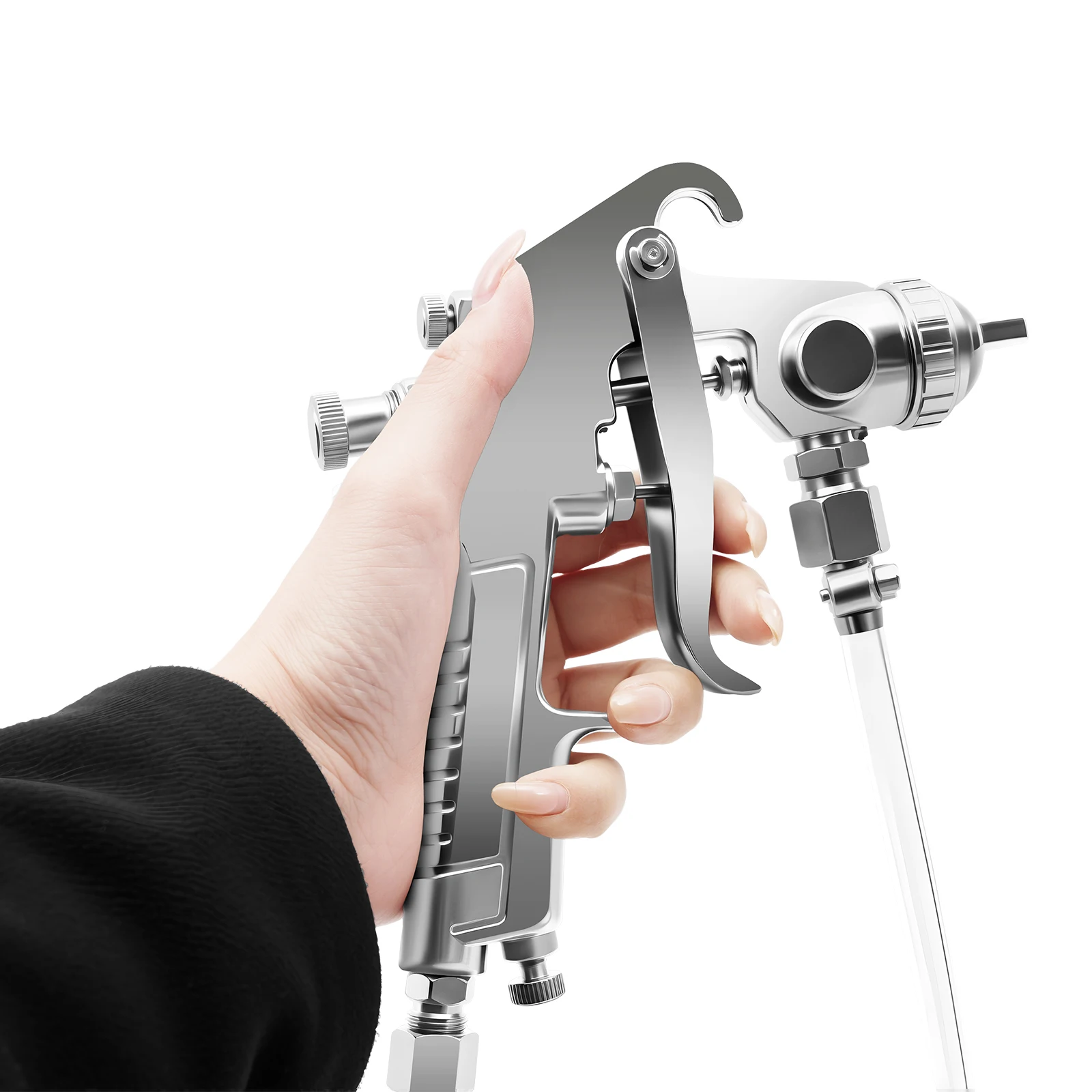 10L Air Paint Sprayer Tank Professional HVLP Spray Gun System 50-80 PSI 3mm Nozzle for Wall Painting DIY Projects