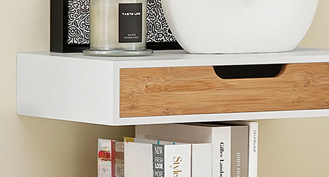 SoBuy FRG92-WN wall cabinet hanging wardrobe Wall drawer hover shelf hanger no matter