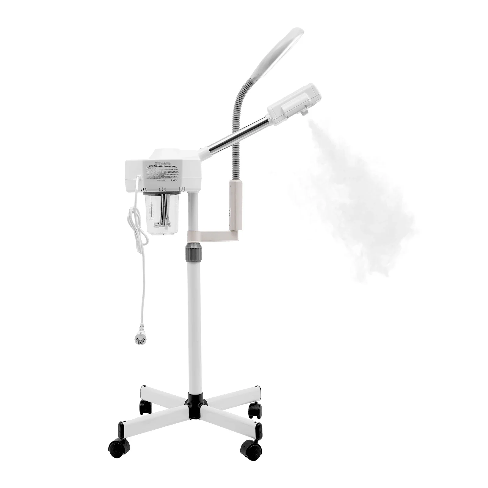 Professional 2 in 1 Facial Steamer with 5x Magnifying for Beauty Clinics Spa Centers Water Baths Humidification Skin 800w