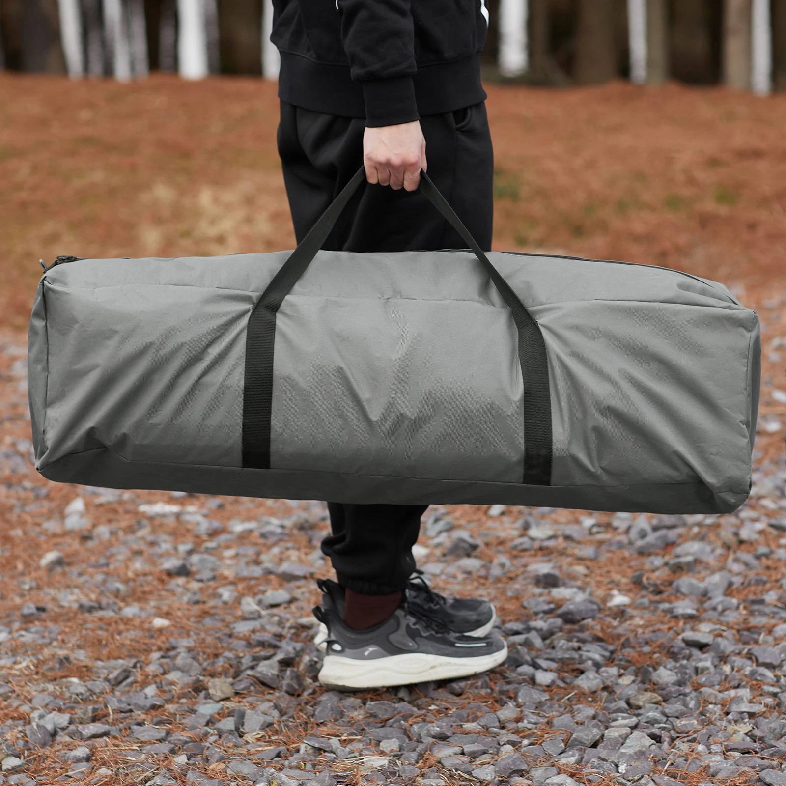 SoBuy OGS60-HG Survival tent Camp Bed 4in1 Camping Set with sleeping bag Mattress and accessories tent 1 Person