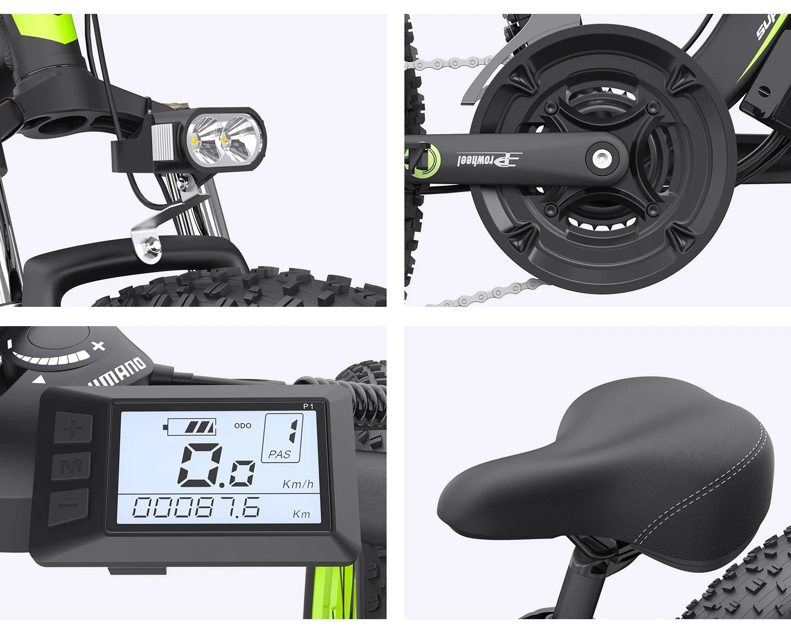 EU UK GOGOBEST GF700 rower elektryczny 26*4.0 tłusta opona 18,2ah akumulator 1000W podwójny silnik 50 km/h maksymalna prędkoś