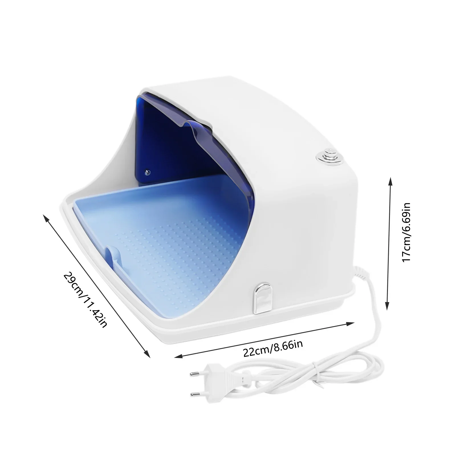 UV Sterilizer Multifunctional Cosmetic Manicure Salon Tattoo Disinfection Box 45-65℃ 200W Flip-type Lid With A Detached Plate