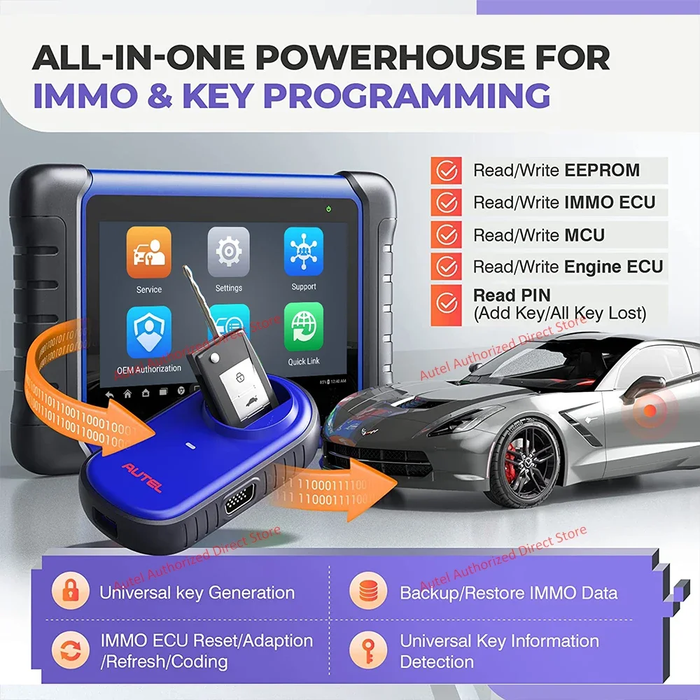 Autel IM508S Scanner All-in-one Diagnostic Scanner & IMMO Key Prgramming Tool, 3000+ Active Tests Upgraded of KM100 KM100E IM508