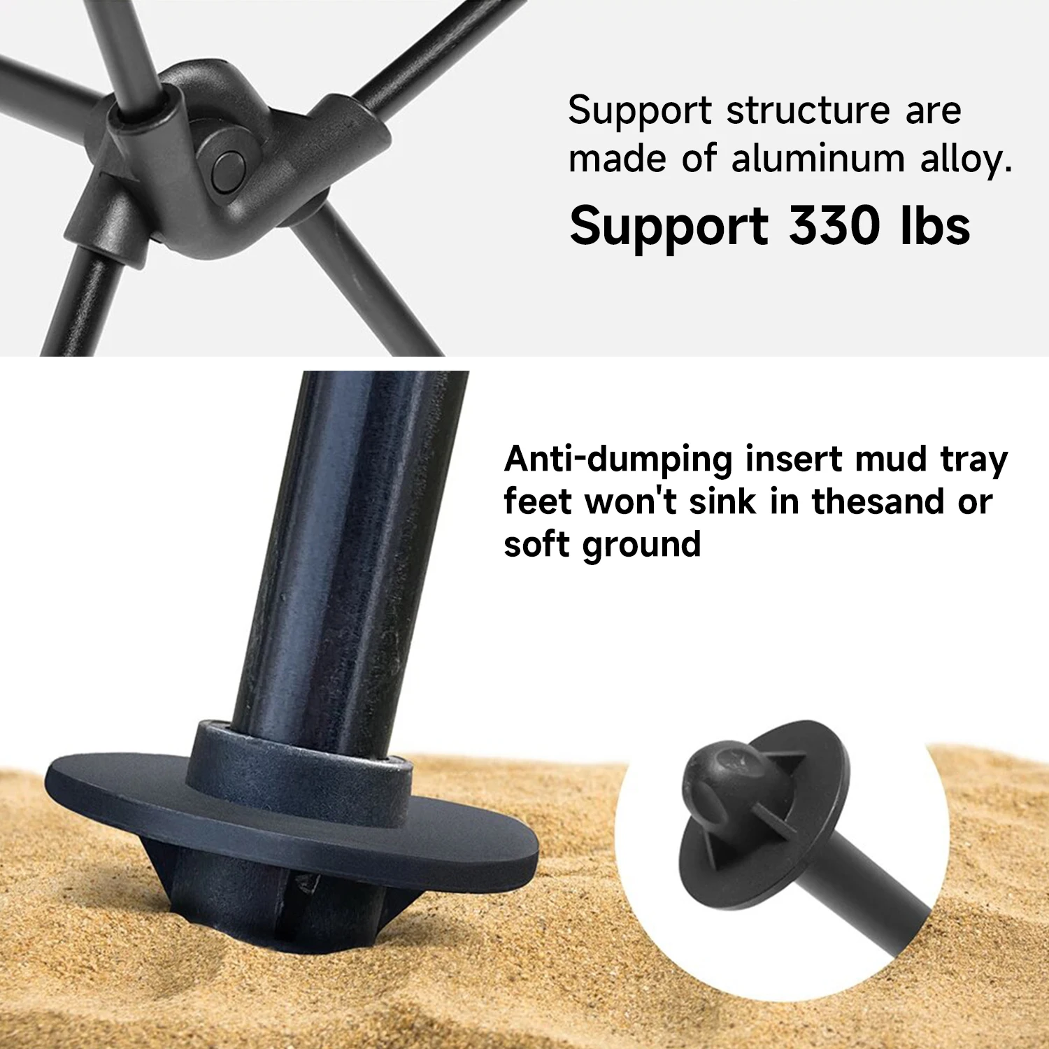 Folding Camping Chair with Headrest Lightweight Aluminum Alloy Portable Tourist Chair Fishing Chair Moon Chair Outdoor Furniture