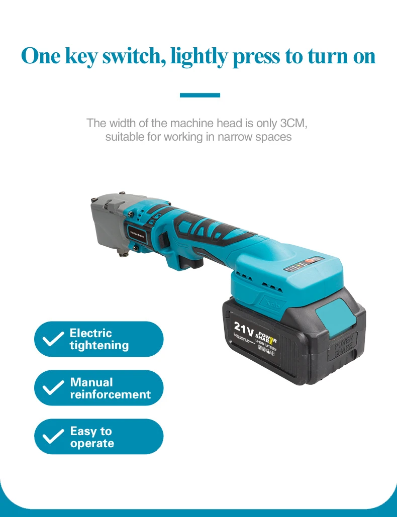 300N·m Brushless Ratchet Right Angle Wrench Cordless Driver 90° Electric Impact Wrench 3CM Narrow Head for Car/Mechanical Repair
