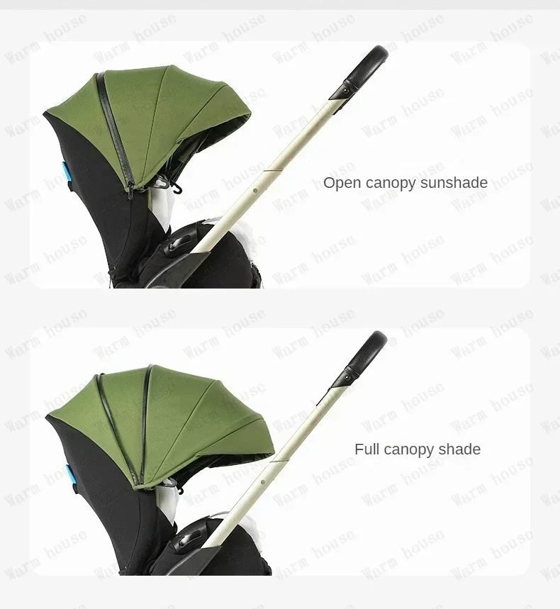 EU in Stock 4In1 Baby Stroller, Multifunctional Stroller Foldable with Car Seat Baby Car Carriage Portable Baby Stroller 3in1