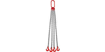 SucceBuy 4T Chain Sling Chain 1M/2Mx8MM 4 Legs with Powder Coating Steel G80 Hook High Temperature Resistance for Garage Lifting