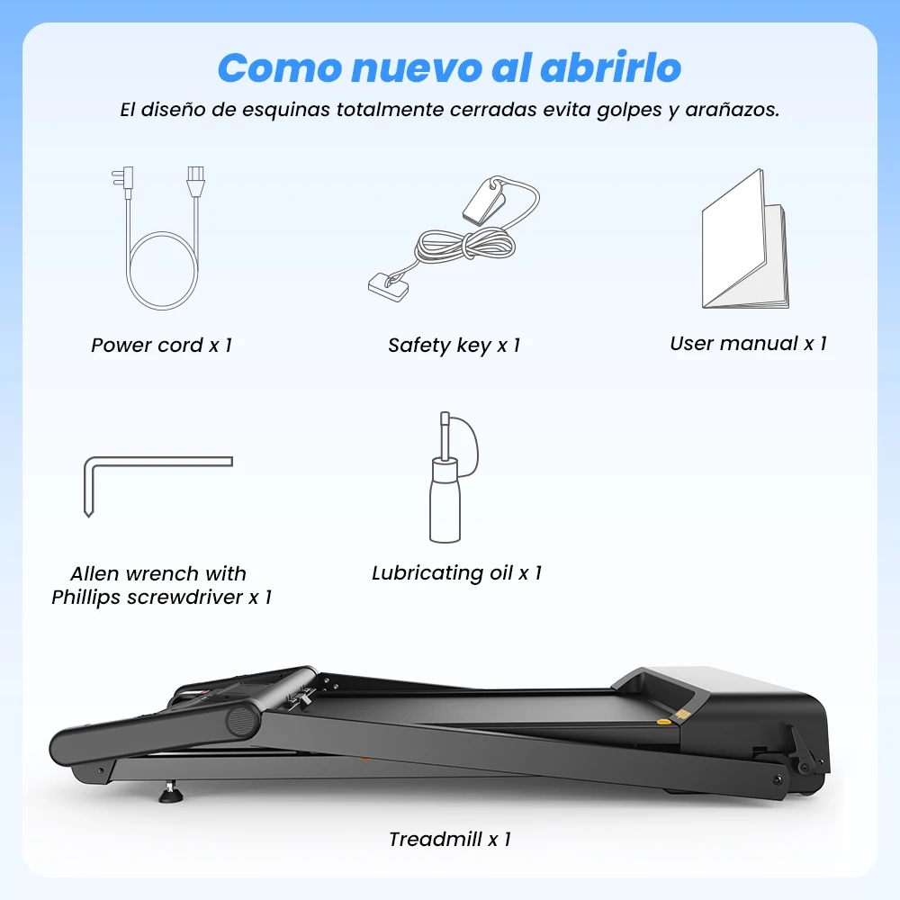 Formill FT61 3.0HP Foldable Treadmill, 15% Incline, 13.5km/h, 17×43Inch Belt, 300lbs Load, Silent, LCD, Shock-Absorbing for Home