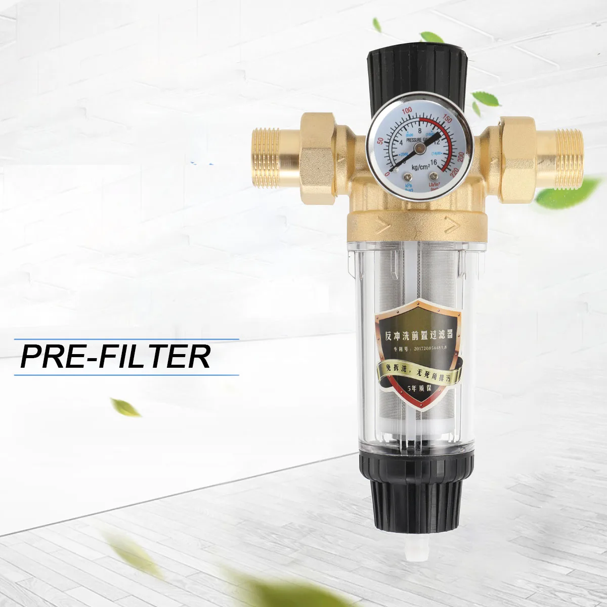 Reusable Tap Water Filter Stainless Steel Flowing Fine Filter Pre-filter Sediment Filter for Well Water Hose 25mm