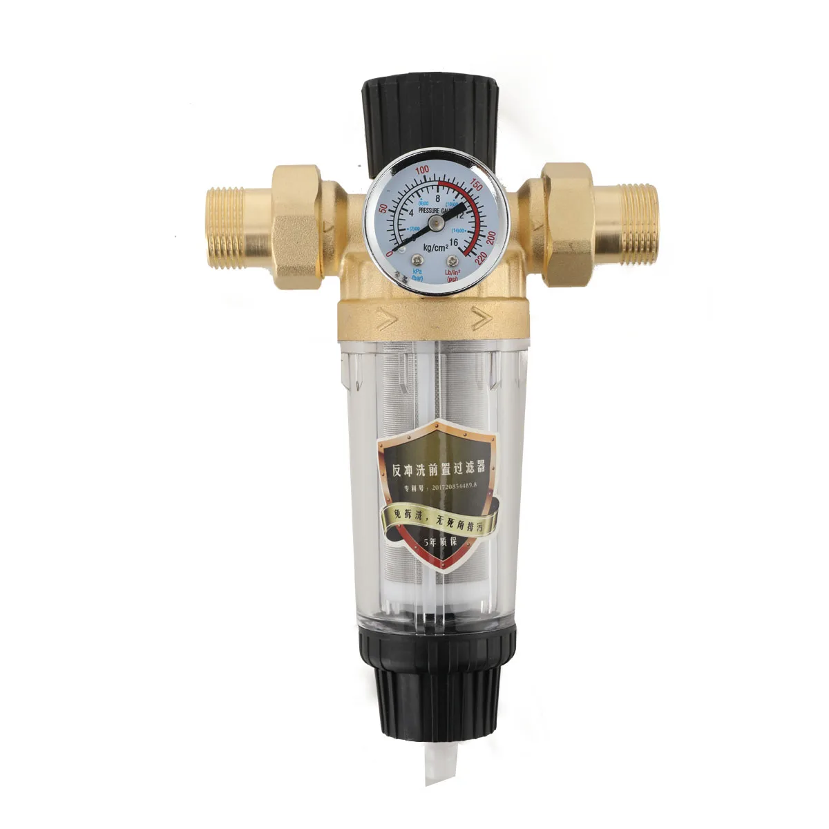 Reusable Tap Water Filter Stainless Steel Flowing Fine Filter Pre-filter Sediment Filter for Well Water Hose 25mm