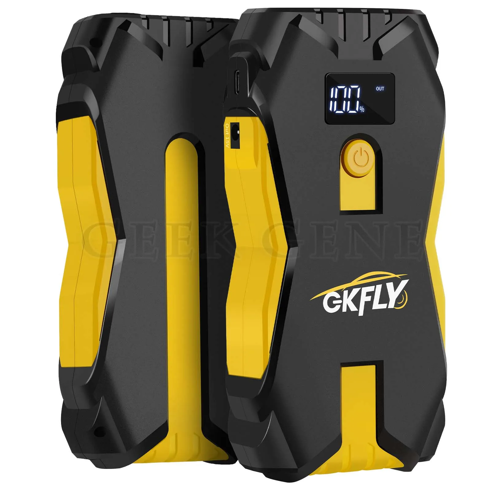 GKFLY 2000A Portable Car Jump Starter Power Bank Car Booster Charger 12V Starting Device Petrol Diesel Car Emergency Booster