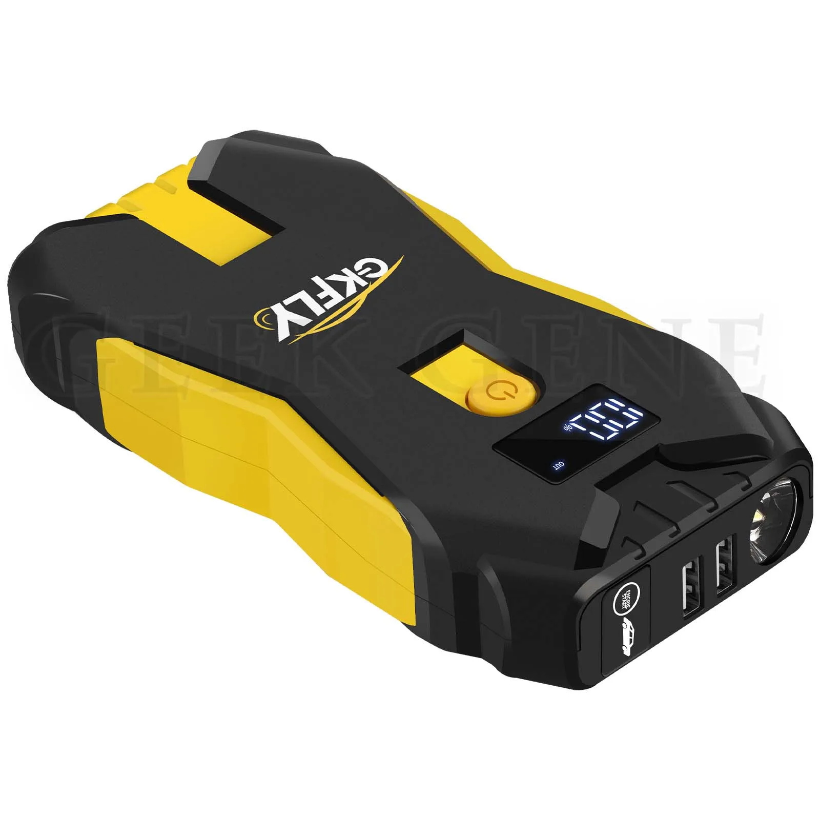 GKFLY 2000A Portable Car Jump Starter Power Bank Car Booster Charger 12V Starting Device Petrol Diesel Car Emergency Booster