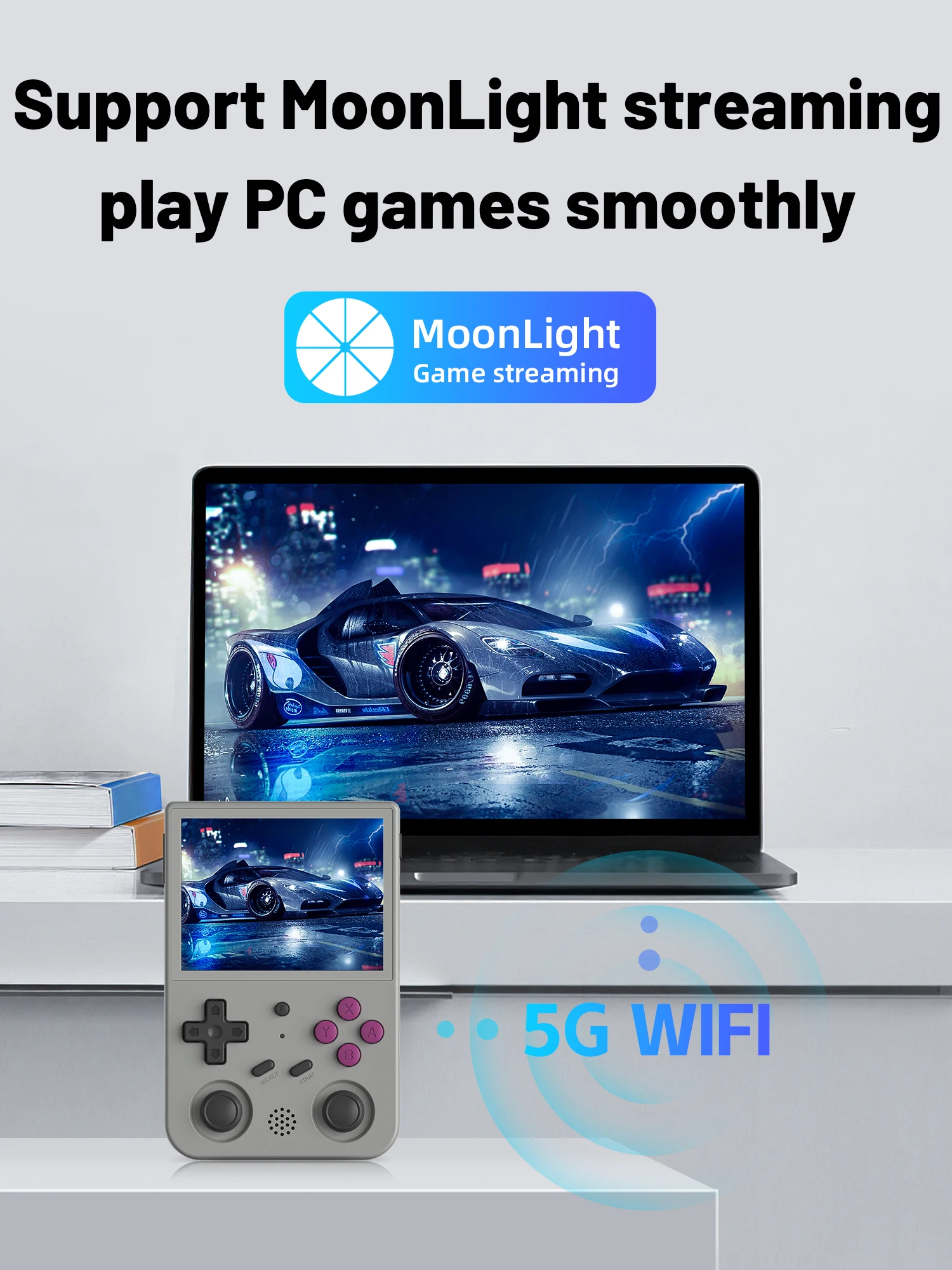 ANBERNIC RG353VS Retro Handheld Game Console Linux System RG3566 3.5 inch IPS Screen Video Game Player Support Streaming HD Out