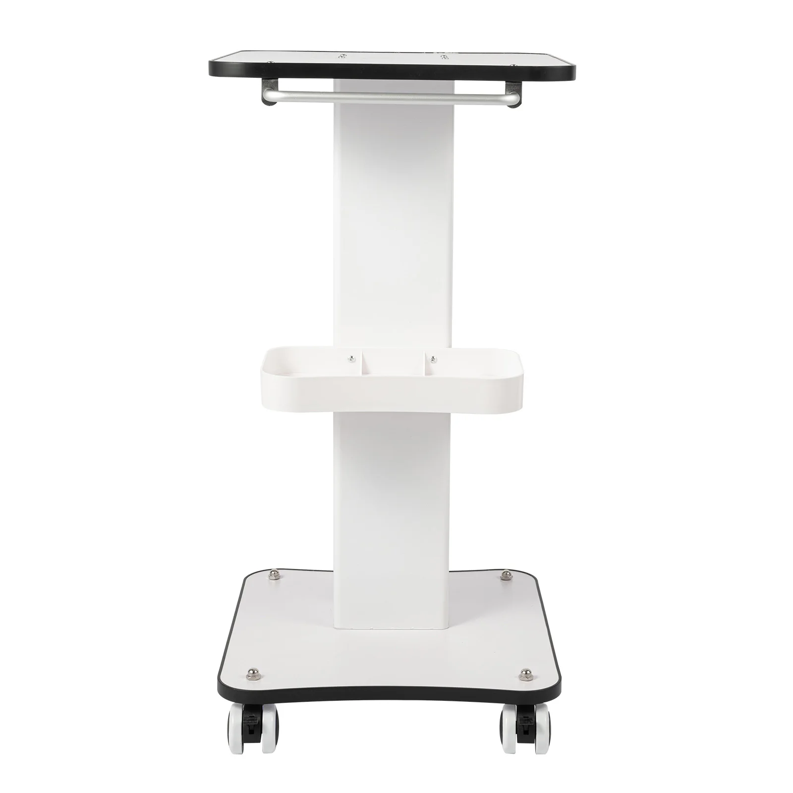 3-Tier Beauty Salon Trolley Stand Rolling Cart Trolley Holder Stand Mobile Cart Storage Tray with Storage Trays for Beauty