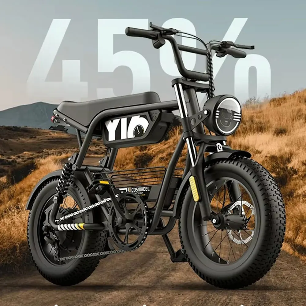 Coswheel Electric bike 1000W Electric Mountain Bikes Off Road Motorcycle 16Inch 48V 15AH Commuter Electric bicycle ebike