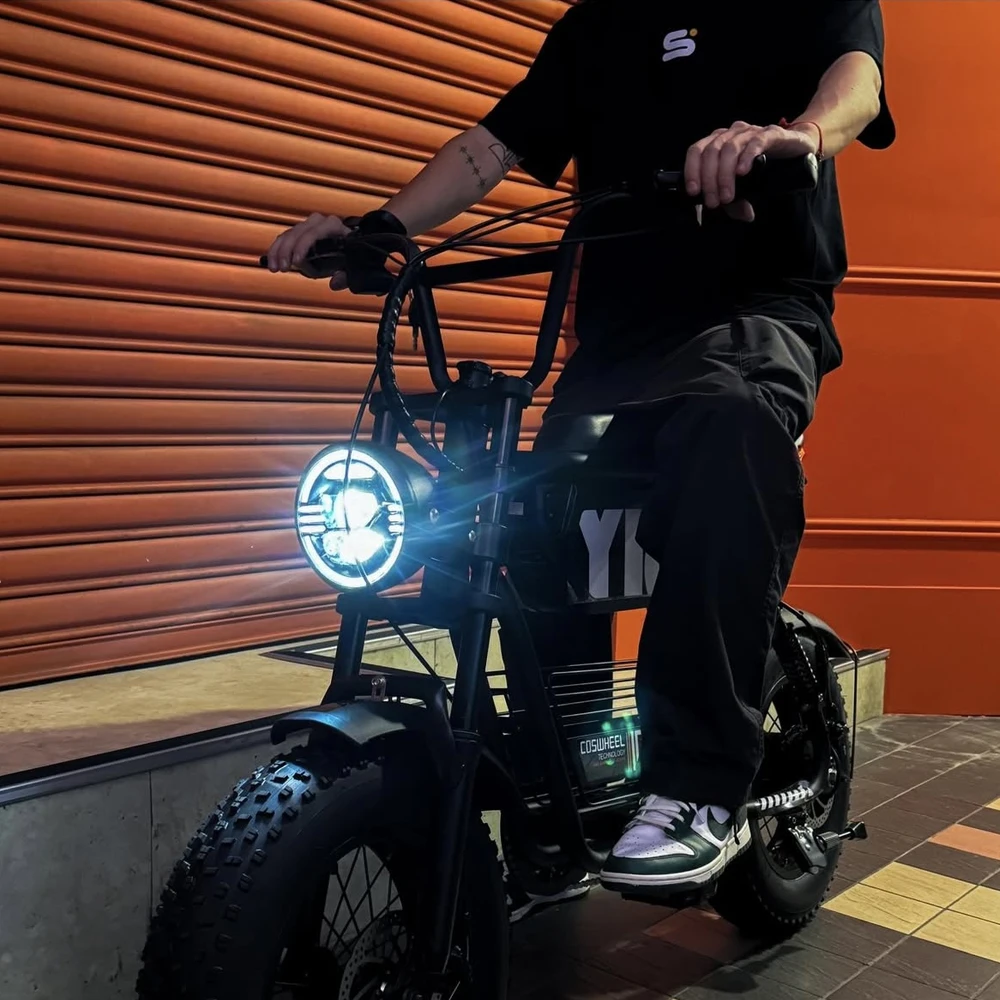 Coswheel Electric bike 1000W Electric Mountain Bikes Off Road Motorcycle 16Inch 48V 15AH Commuter Electric bicycle ebike