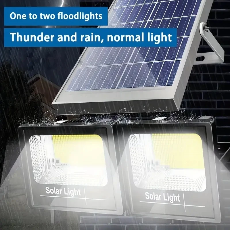 2head Led Solar Light High bright Flood Light Waterproof Outdoor Garden wall lamp with Aluminum solar panel For garden wall lamp