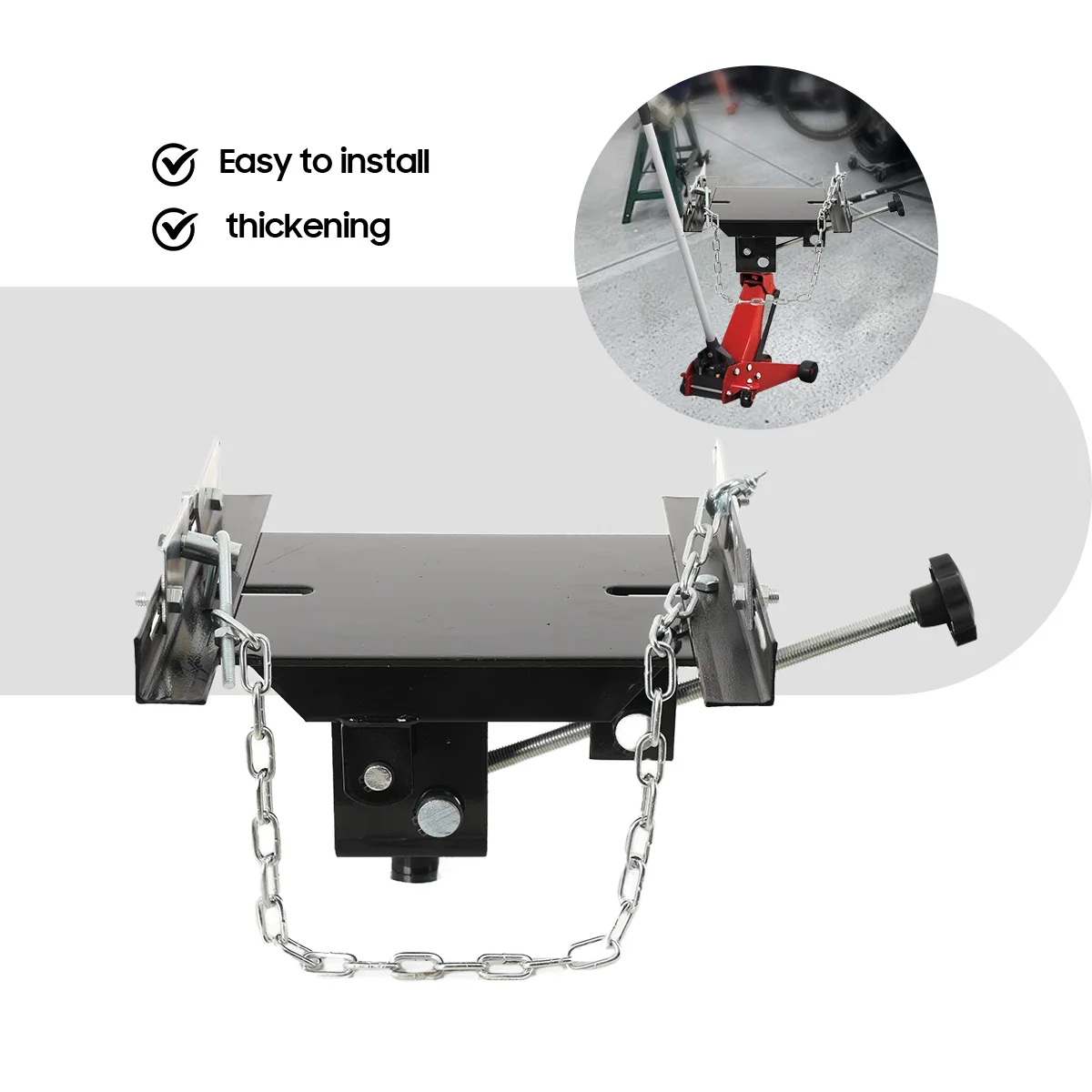 Heavy Duty Hydraulic Transmission Jack Adaptor Getriebe Jack Support Plate 500KG