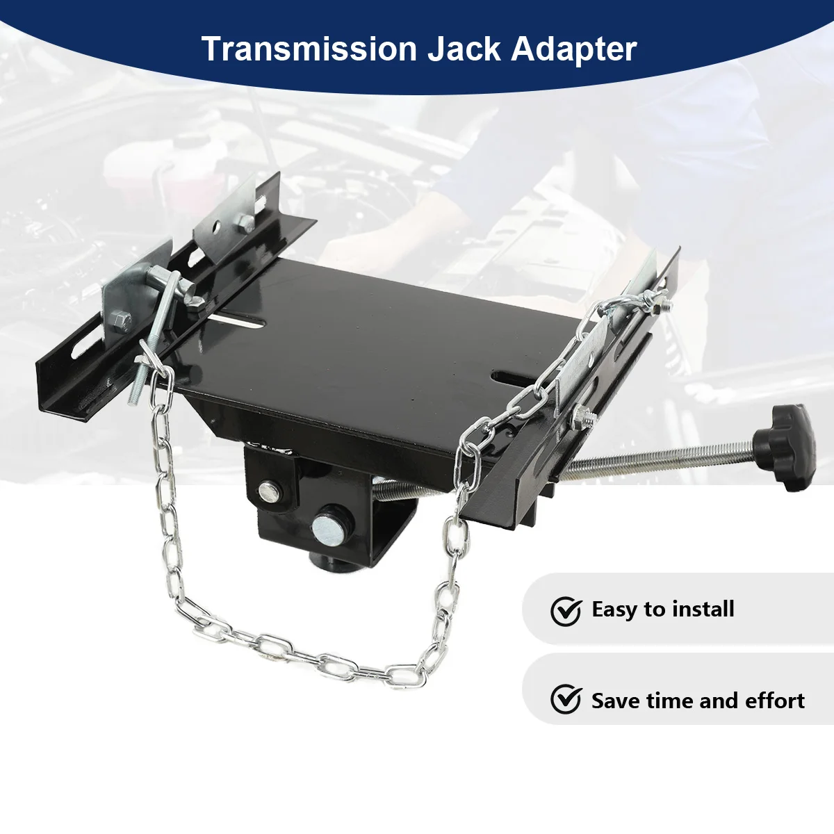 Heavy Duty Hydraulic Transmission Jack Adaptor Getriebe Jack Support Plate 500KG