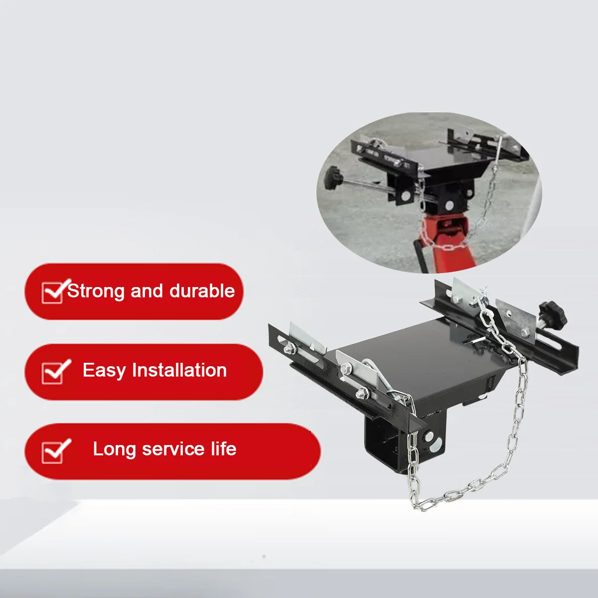Heavy Duty Hydraulic Transmission Jack Adaptor Getriebe Jack Support Plate 500KG