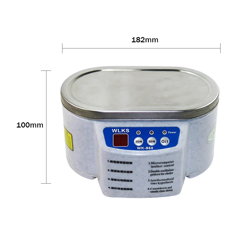 Digital Ultrasonic Cleaner 30/50W Sonicator Bath Vibration Ultrasonic Jewelry Parts Glasses Circuit Board Watch Cleaning Machine