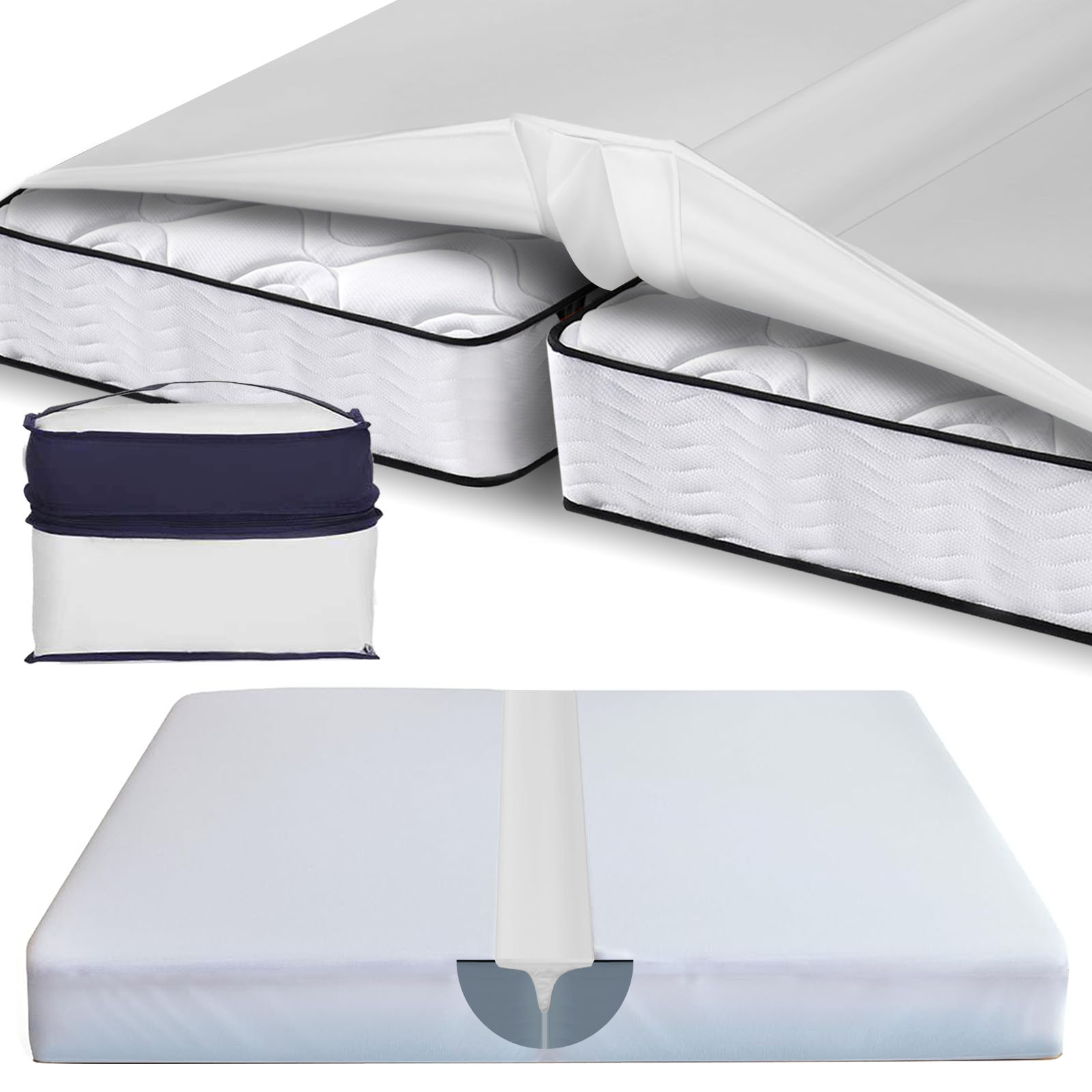 Love Bridge for 180x200cm Mattresses Washable Cover for Visitor Cracks Mattress Connector & Mattress Bridge and Mattress Wedge