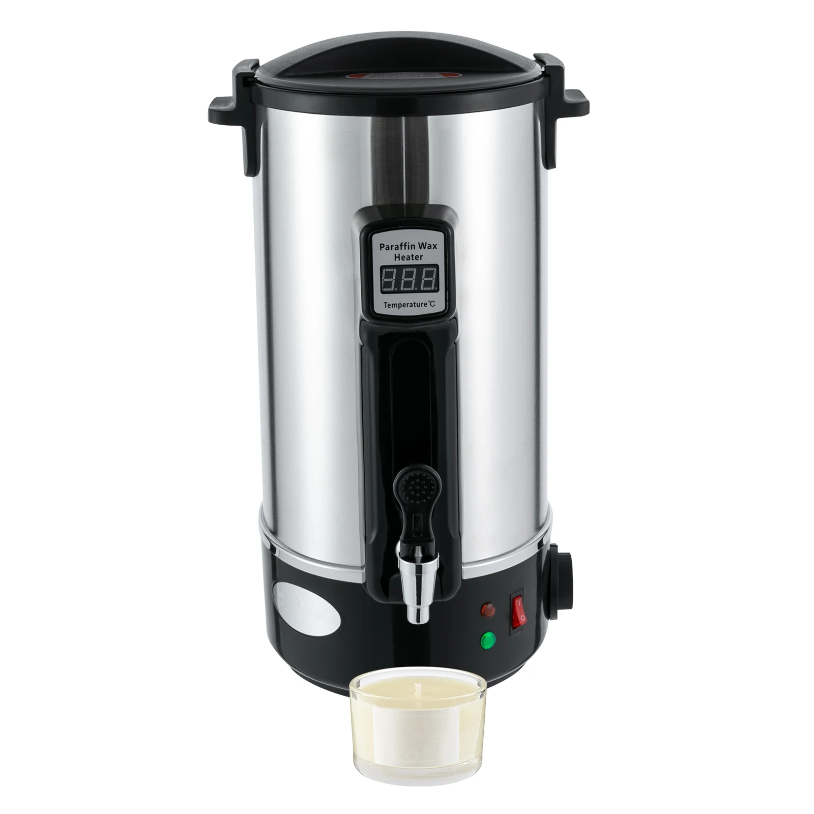 8L/10.8L/12L Wax Melter for Candle Making 1100W Electric LED Wax Melting Pot Wax Warmer Machine Candle DIY Wax Heater with Spout