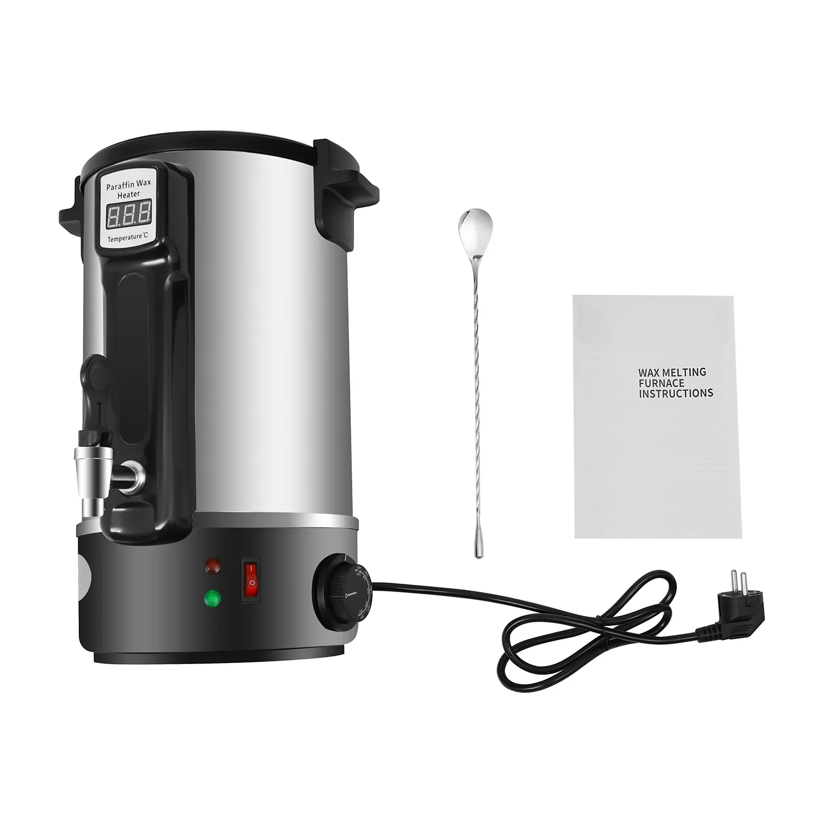 8L/10.8L/12L Wax Melter for Candle Making 1100W Electric LED Wax Melting Pot Wax Warmer Machine Candle DIY Wax Heater with Spout