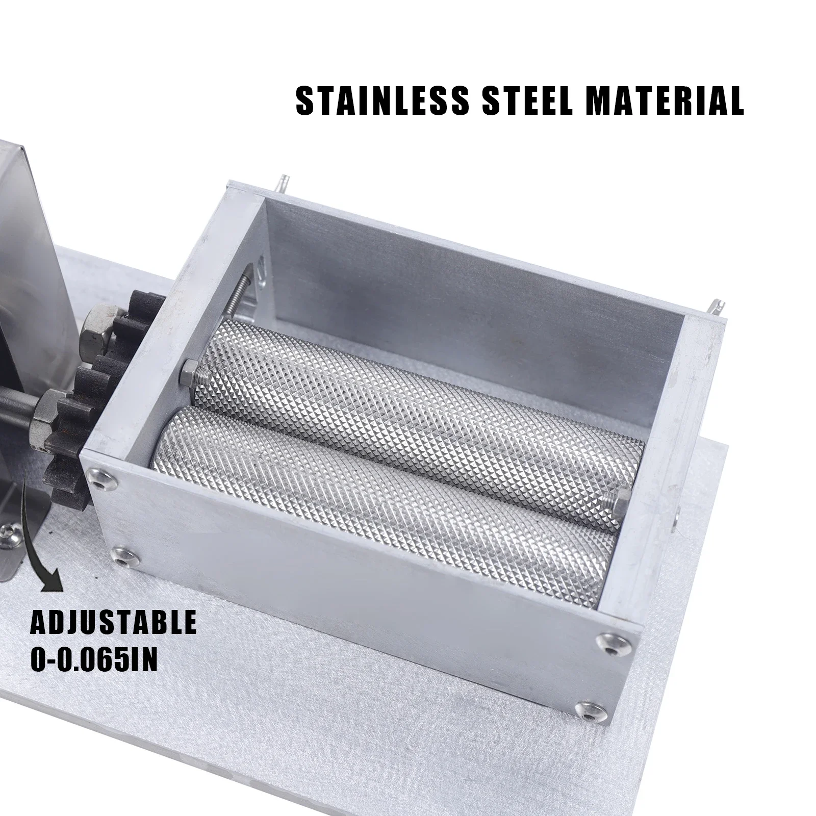 220V Electric Grain Mill Barley Grinder Wet / Dry Malt Crusher Grain HomeBrew Mill Stainless Steel 60W 75RPM