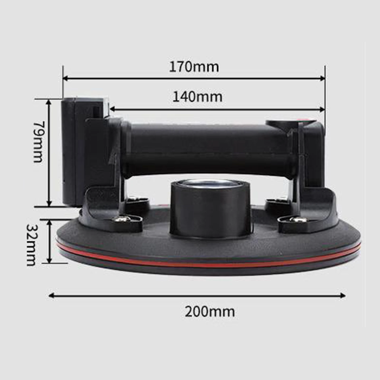 300KG Load Industrial Grade Electric Vacuum Suction Cup Heavy Duty Vacuum Lifter for Granite Tile Glass Wood Stone 3600mAh Batte