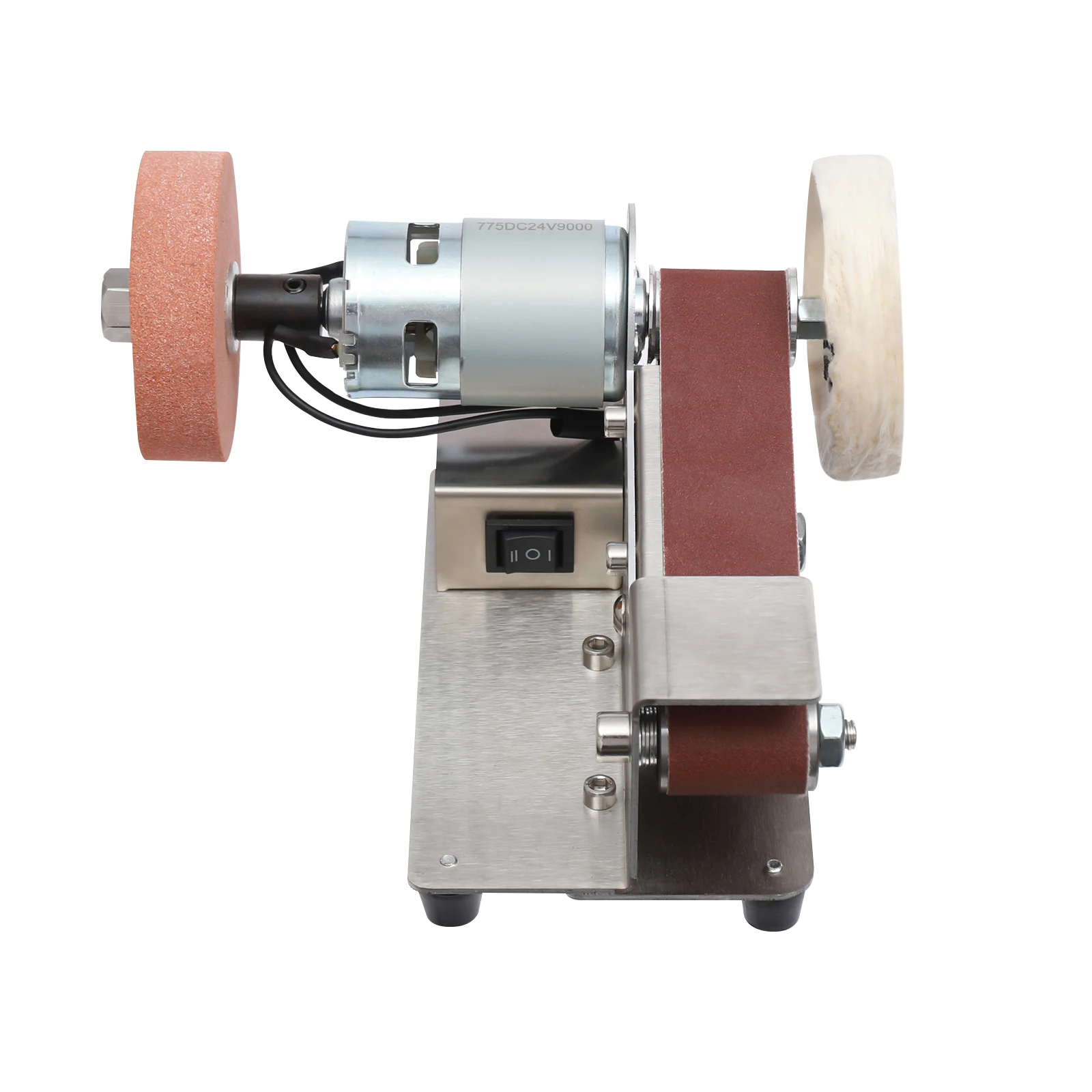 Electric Belt Sander Sand Belt Machine 775 Motor Corded Electric Adjustable Polisher EU Standard For DIY Woodworking Handicrafts