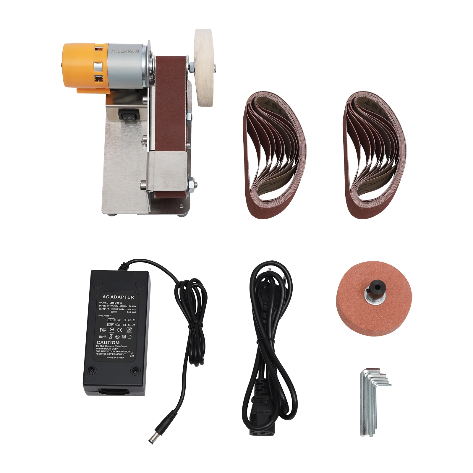 Electric Belt Sander Sand Belt Machine 775 Motor Corded Electric Adjustable Polisher EU Standard For DIY Woodworking Handicrafts