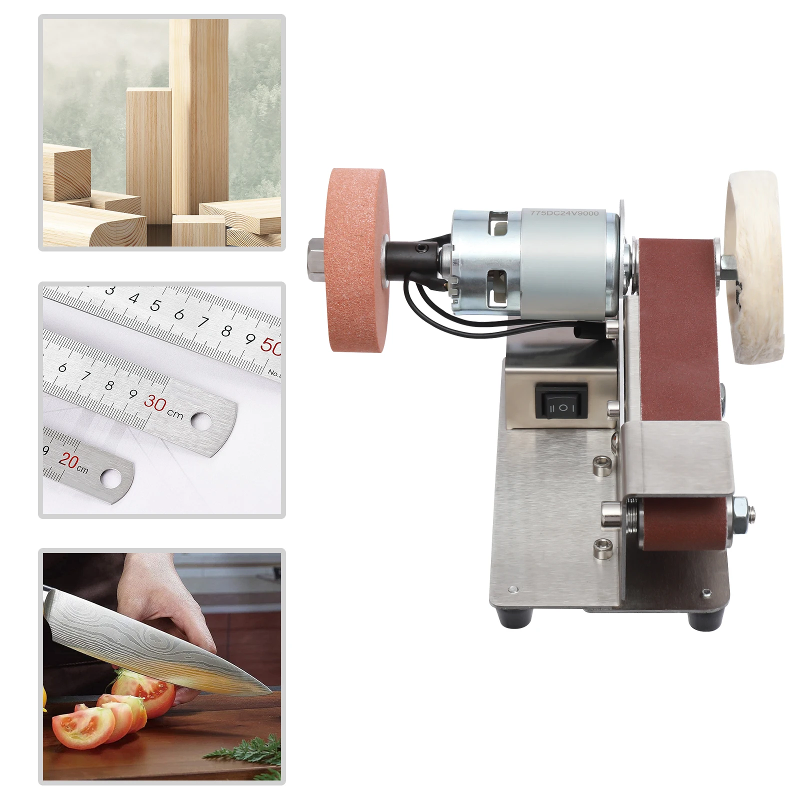 Electric Belt Sander Sand Belt Machine 775 Motor Corded Electric Adjustable Polisher EU Standard For DIY Woodworking Handicrafts