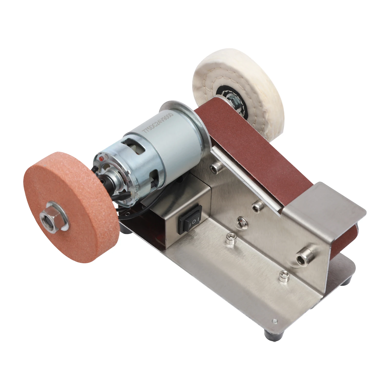 Electric Belt Sander Sand Belt Machine 775 Motor Corded Electric Adjustable Polisher EU Standard For DIY Woodworking Handicrafts