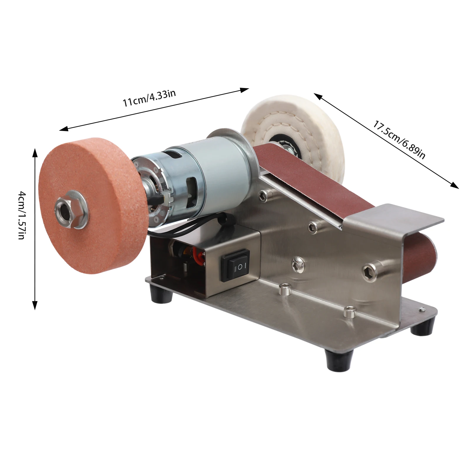 Electric Belt Sander Sand Belt Machine 775 Motor Corded Electric Adjustable Polisher EU Standard For DIY Woodworking Handicrafts