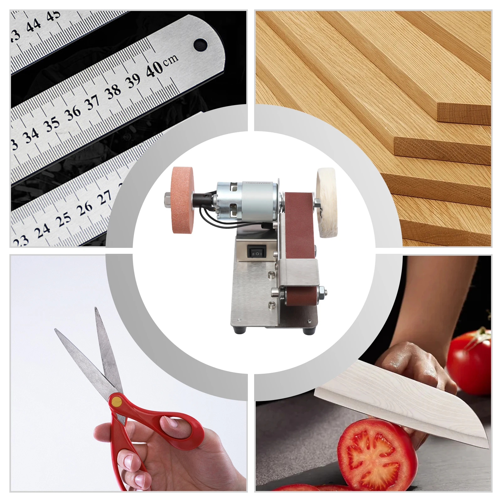 Electric Belt Sander Sand Belt Machine 775 Motor Corded Electric Adjustable Polisher EU Standard For DIY Woodworking Handicrafts