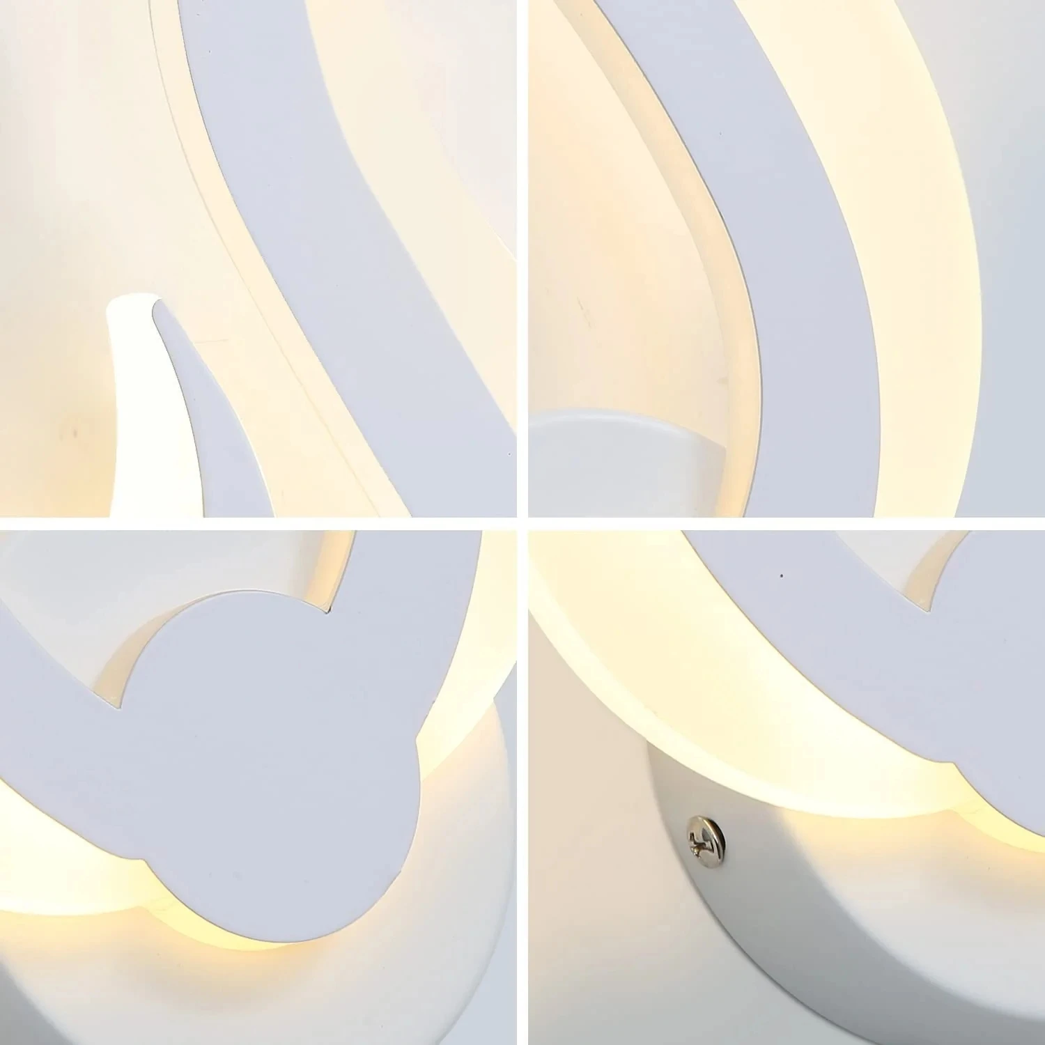 Modern LED Wall Light, Flame Shape Wall Lamp,3000K Warm White Indoor Lighting,Living Room Bedroom Bedside Sconce Wall Light