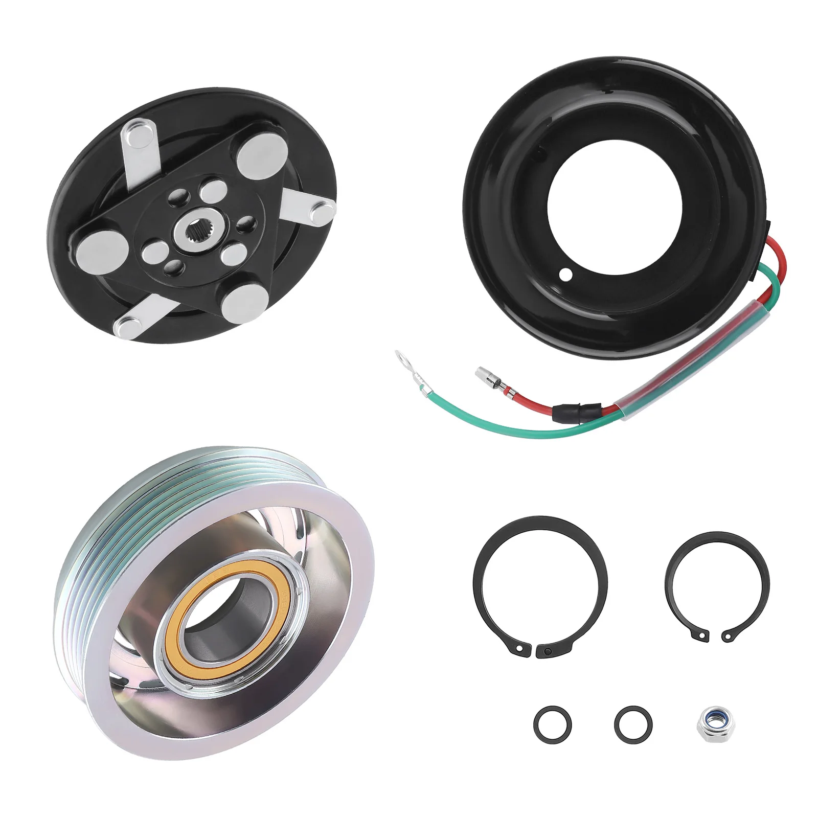 Air Conditioning Compressor Magnetic Clutch Pulley Magnetic Coil for Honda Jazz III GE 38800RSHE010M