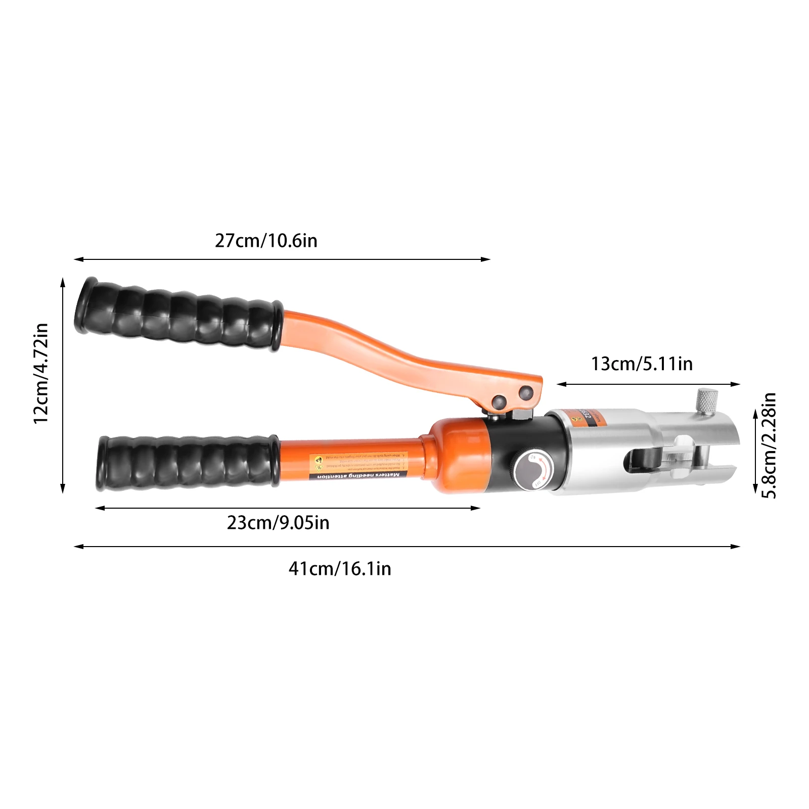 Professional Crimping Pliers 10 Ton Hydraulic PressIing Tool Portable 360° Press Tool Set with TH Molds/U Molds/ V Molds/M Molds