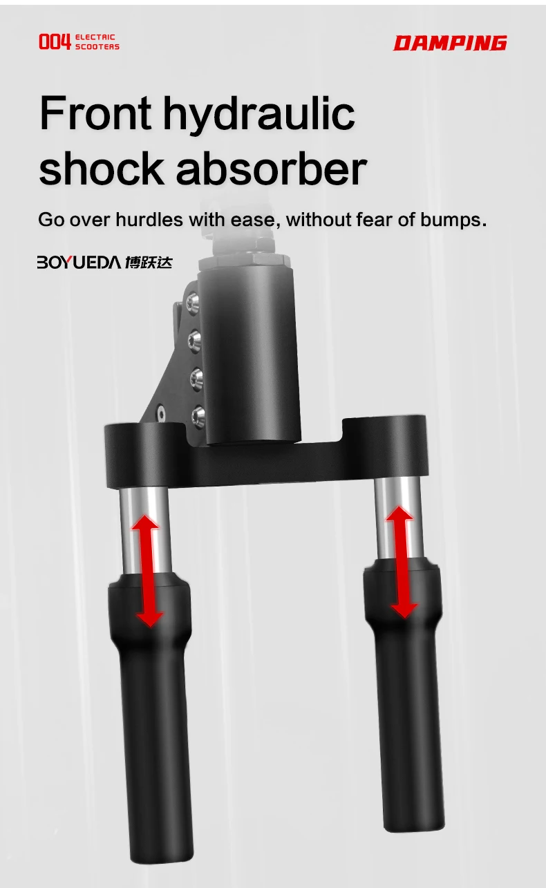 BOYUEDA Q7Pro EScooters Dual Motor 52V 19Ah Battery Hydraulic Oil Brake Electric Scooter Widen 10" Anti-slip Tire Scooters Electric Suitable For Daily Travel And Commuting E-Scooter