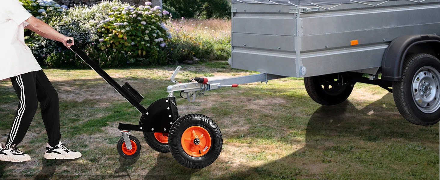VEVOR 1500lbs Tongue Trailer Dolly 2 in 1 Boat Mover with 22in-26in Adjustable Height & 15.2 in Tires for Moving Car RV Trailers
