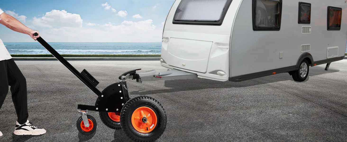 VEVOR 1500lbs Tongue Trailer Dolly 2 in 1 Boat Mover with 22in-26in Adjustable Height & 15.2 in Tires for Moving Car RV Trailers