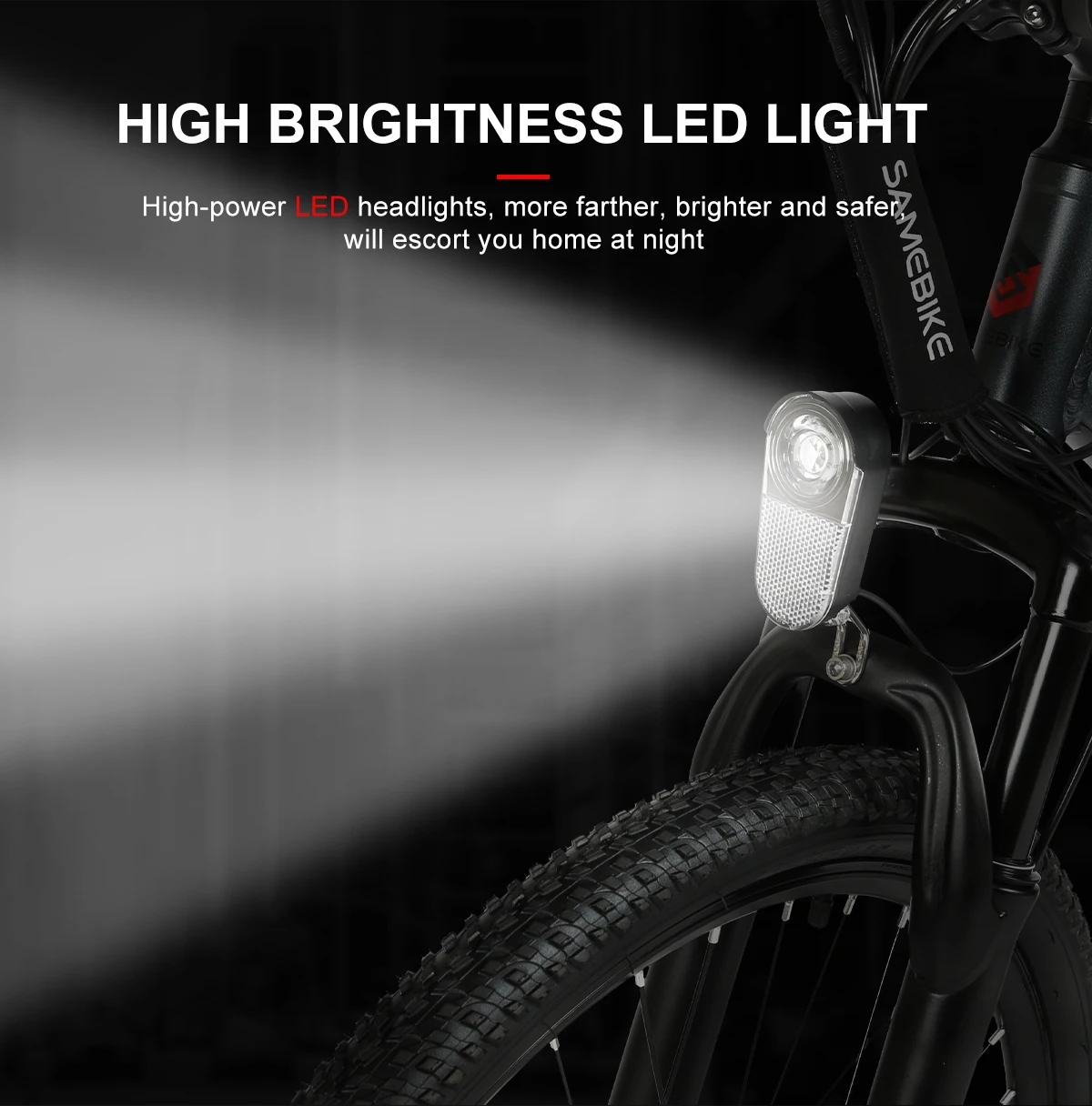 SAMEBIKE SY26II E-Bike Brushless Motor 36V13AH Lithium Battery Electric Bike 26Inch Tire Adult All Terrain Electric Bicycle